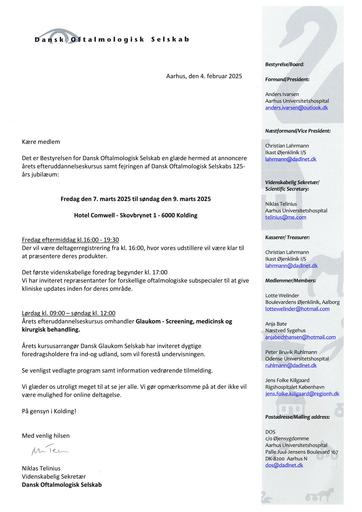 Efteruddmøde marts 2025 invitation og program 040225